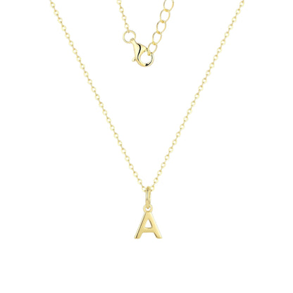 Buchstaben Anhänger Halskette - 925 Silber