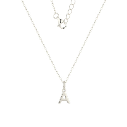 Buchstaben Anhänger Halskette - 925 Silber