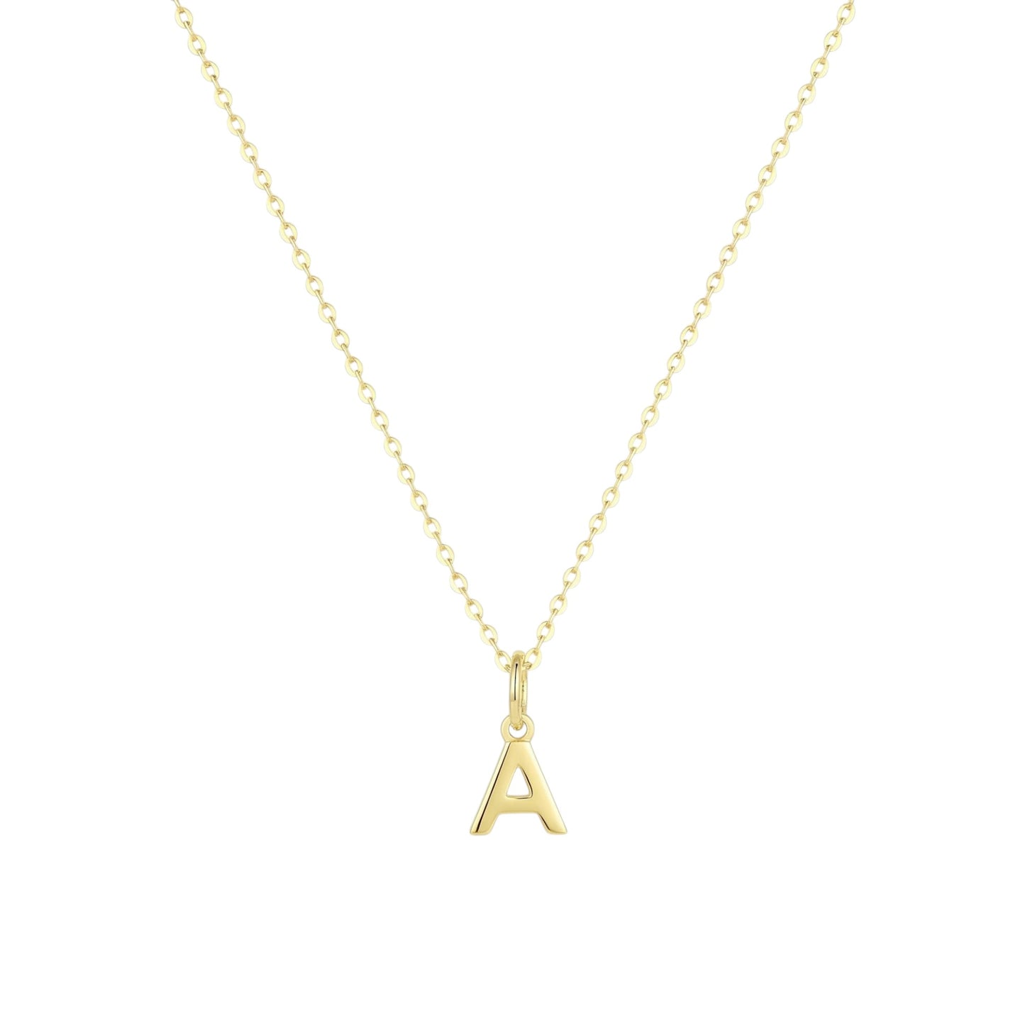 Buchstaben Anhänger Halskette - 925 Silber