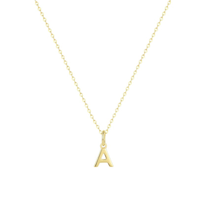 Buchstaben Anhänger Halskette - 925 Silber