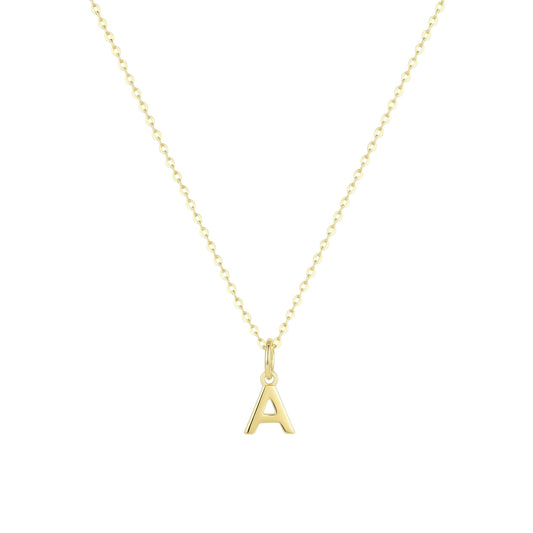 Buchstaben Anhänger Halskette - 925 Silber