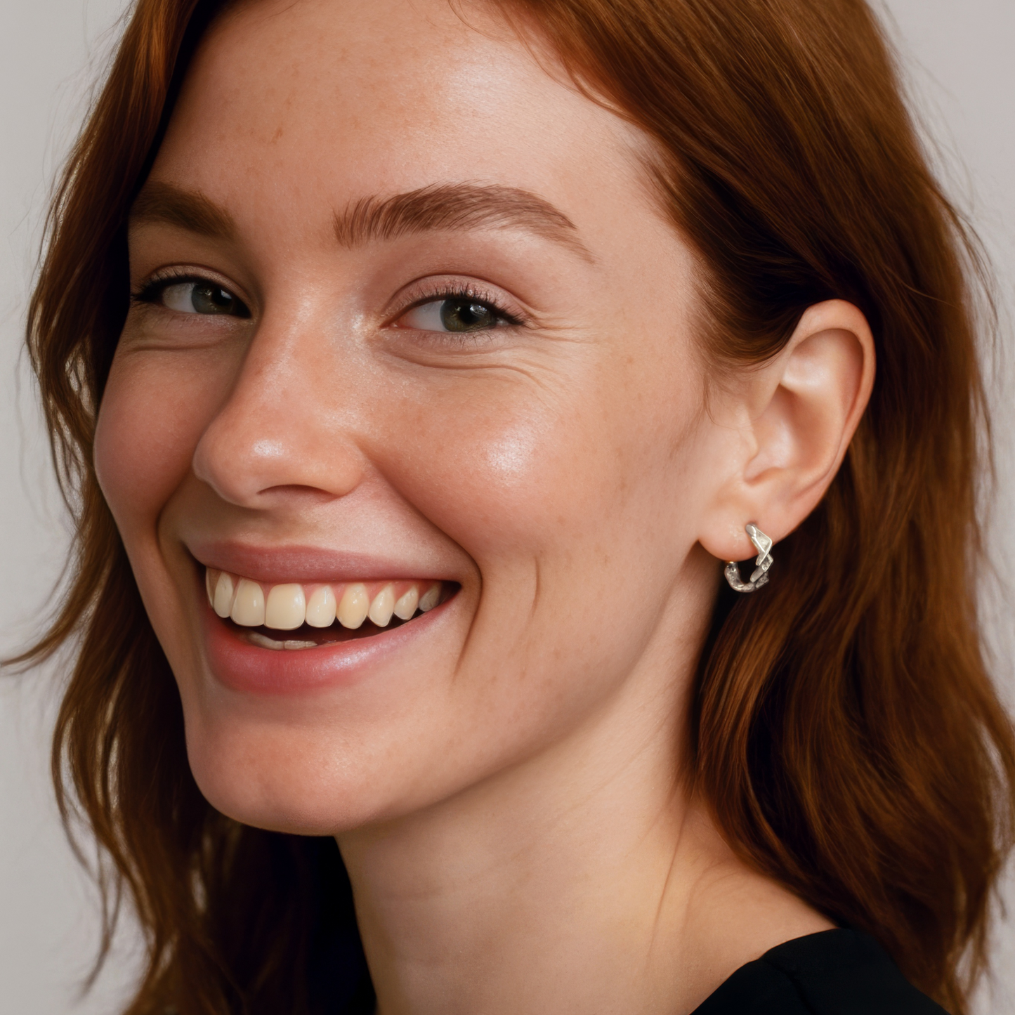 Draht Ohrstecker - 925 Silber