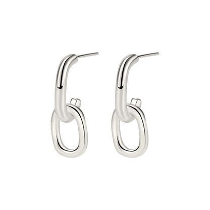 Dainty crystal hoop earrings • Zirconia crystals