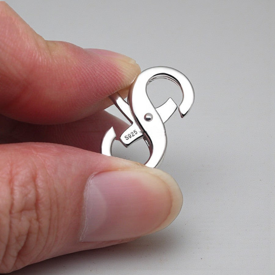 925 Silber Unendlichkeits-Verschluss mit Öffnungsfunktion