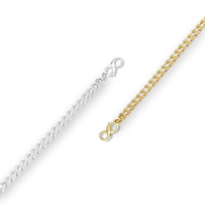 925 Silber Unendlichkeits-Verschluss mit Öffnungsfunktion