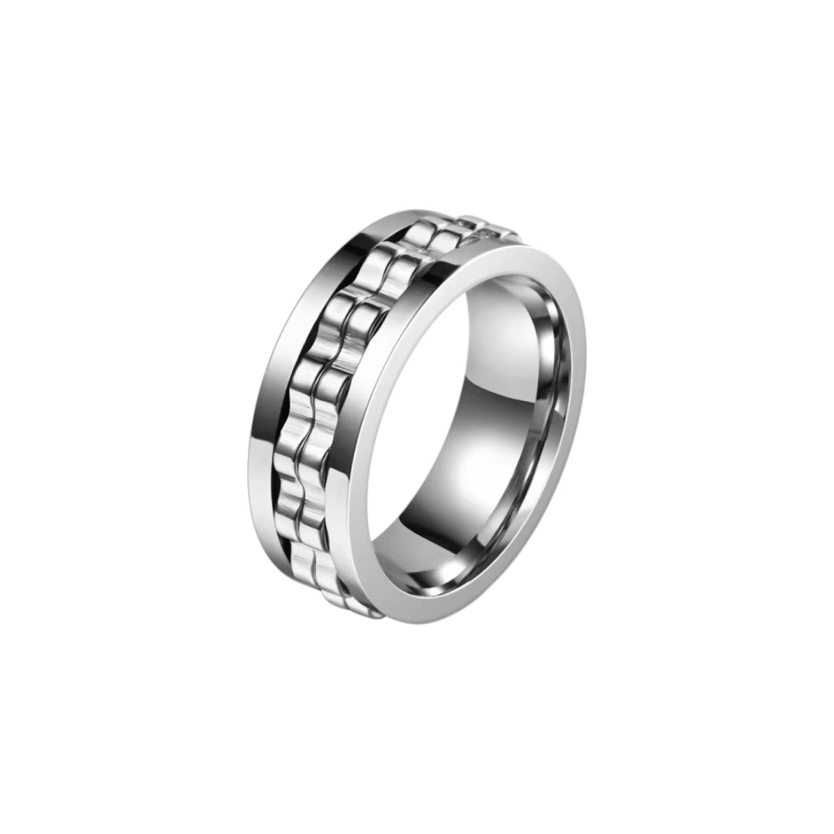 Zahnrad Anti-Stress-Ring – Edelstahl