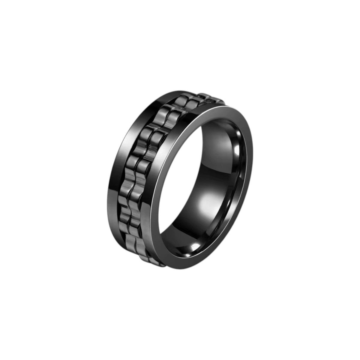 Zahnrad Anti-Stress-Ring – Edelstahl