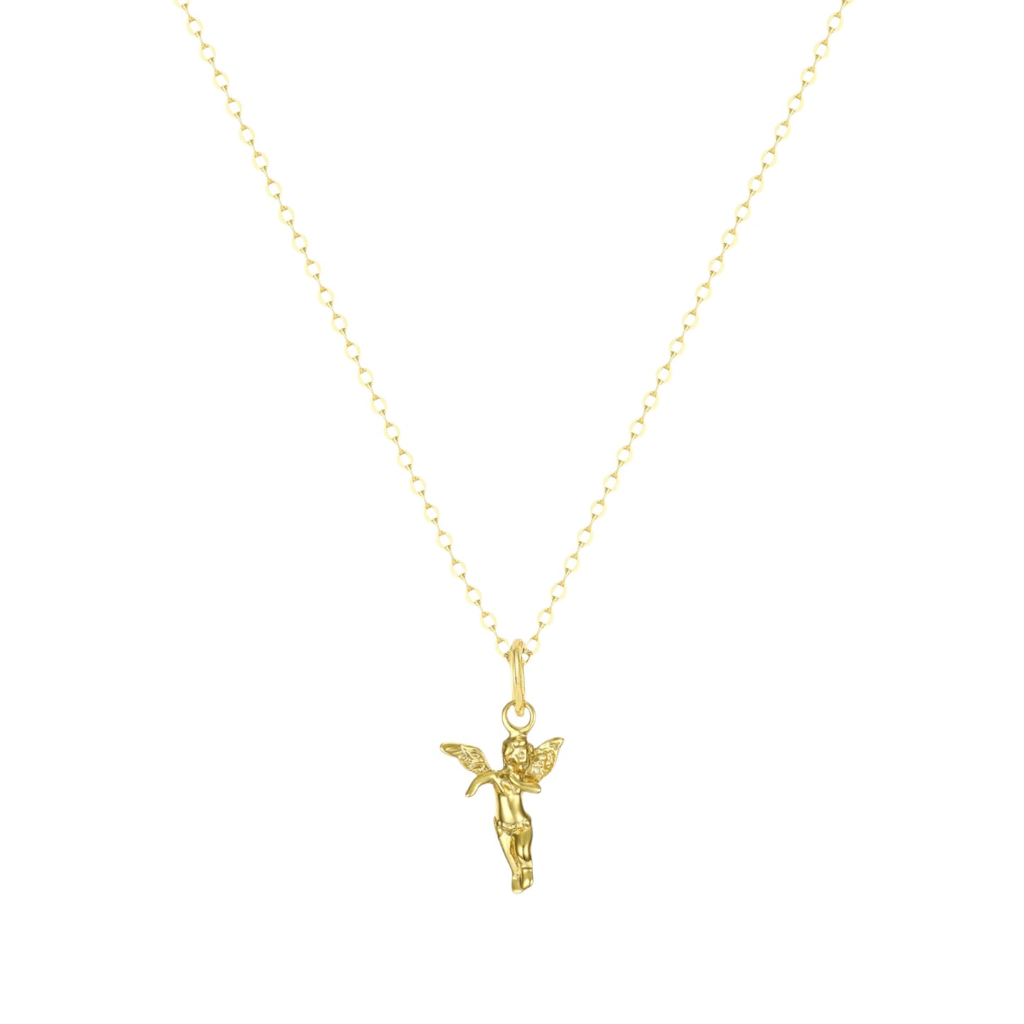 Gold Abstract Ring • 925 Sterling Silver Open Ring