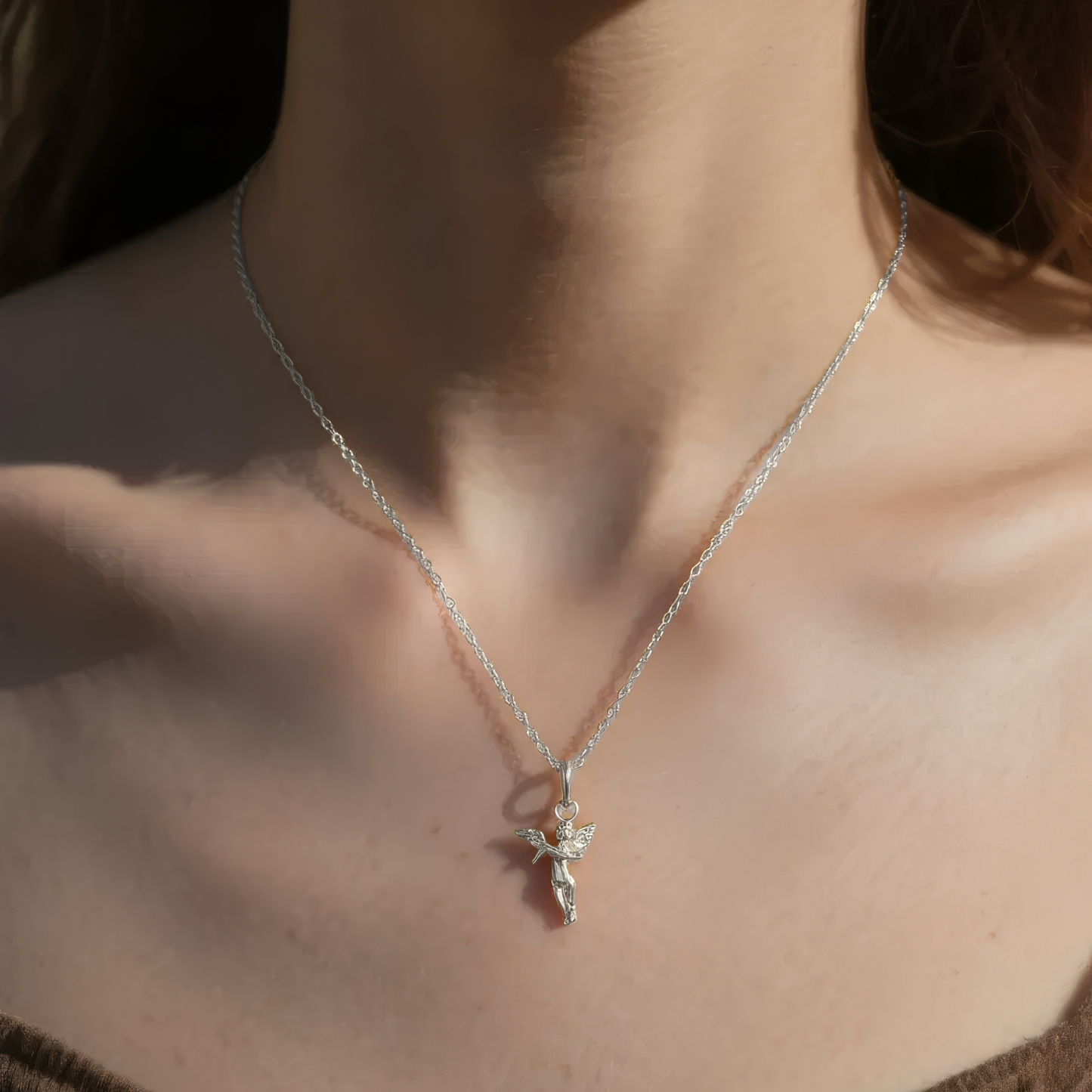 Gold Abstract Ring • 925 Sterling Silver Open Ring