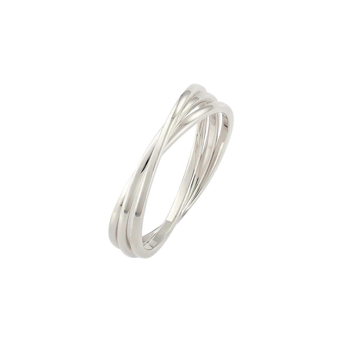 Vielring - Verschlungener Anti-Stress-Ring - Edelstahl / Silber / 49 | ø15.6