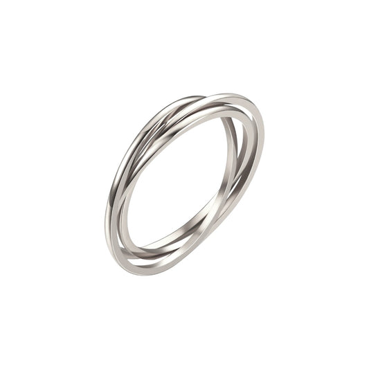 Ineinandergreifender Anxiety- & Antistress-Ring - Edelstahl