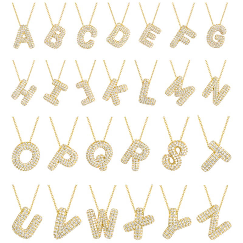 Square Zirconia Necklace - 925 Silver