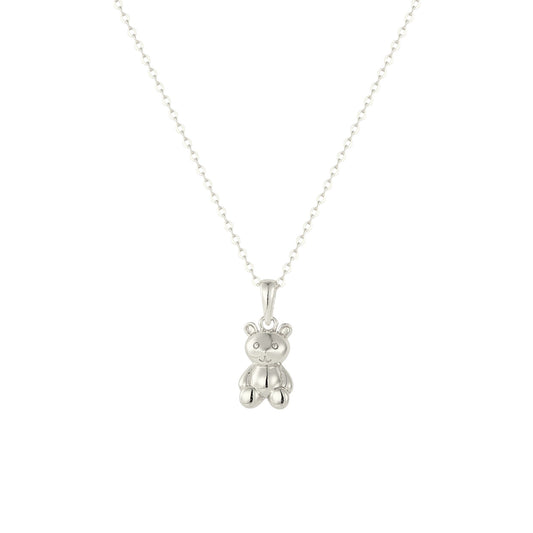 Square Zirconia Necklace - 925 Silver