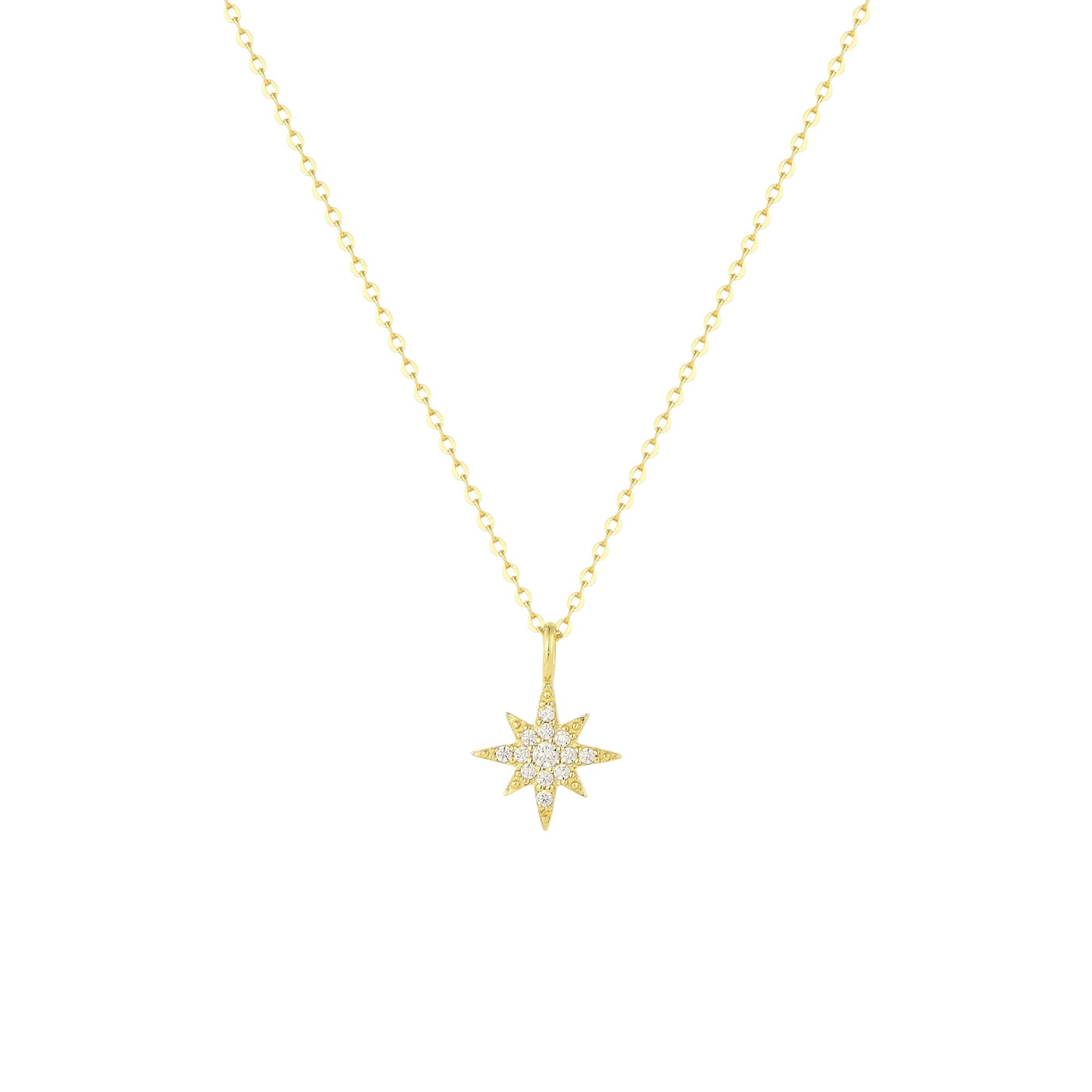 Stern Halskette - 925 Silber