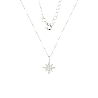 Stern Halskette - 925 Silber