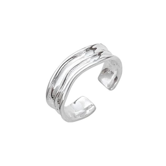 Wellen Ring - 925 Silber