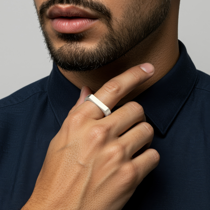 Retro ring - 925 silver