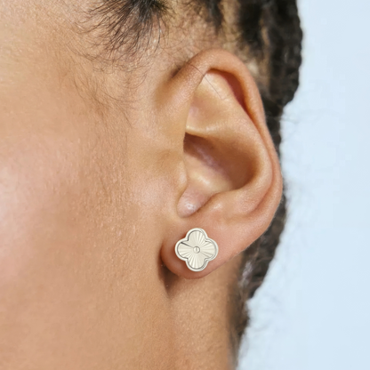 Dainty crystal hoop earrings • Zirconia crystals