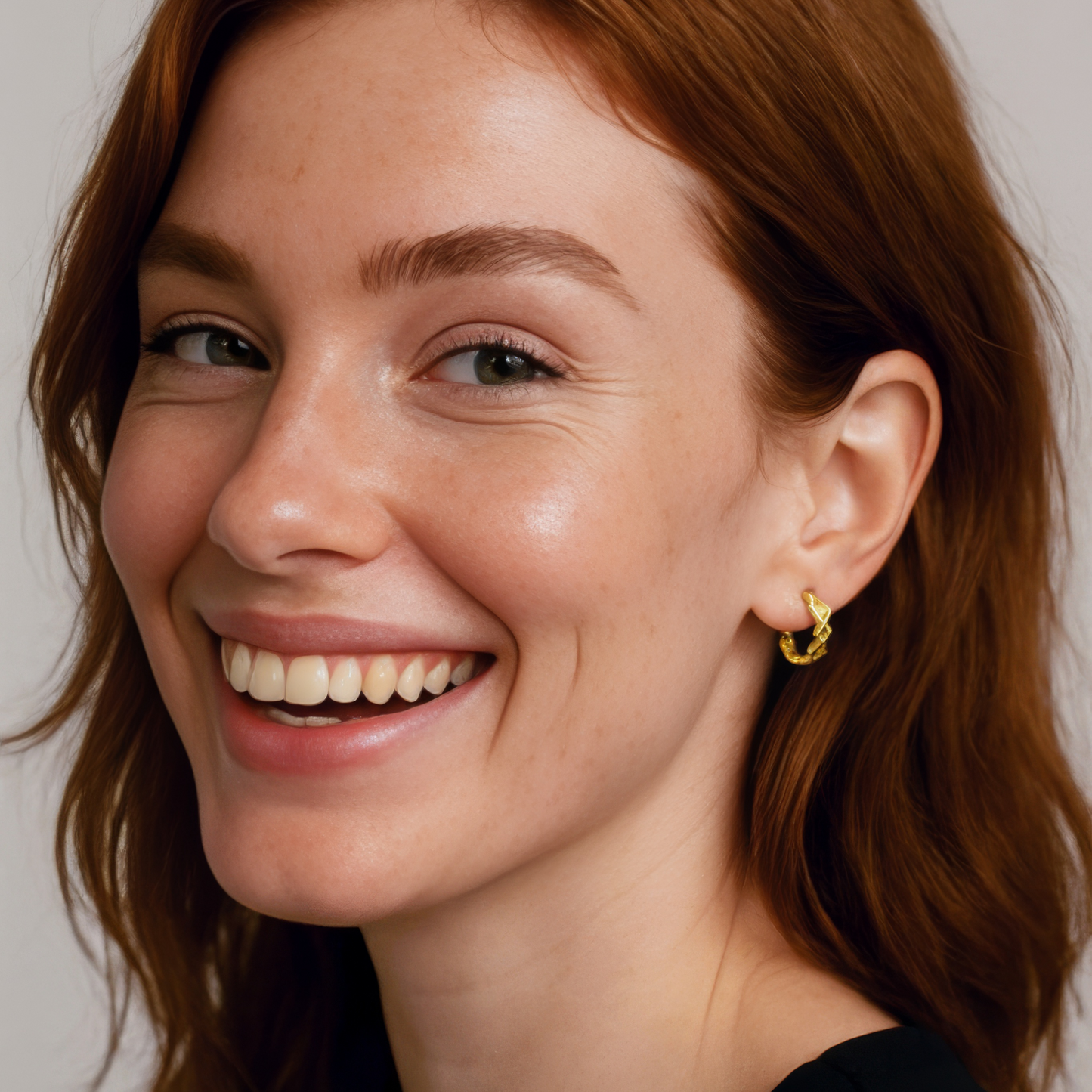 Draht Ohrstecker - 925 Silber