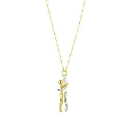 Umarmungs-Halskette - 925 Silber