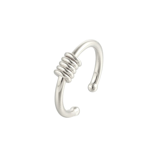Scheiben Anti-Stress-Ring - 925 Silber