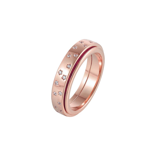 Sternen Zirkonia Anti-Stress-Ring