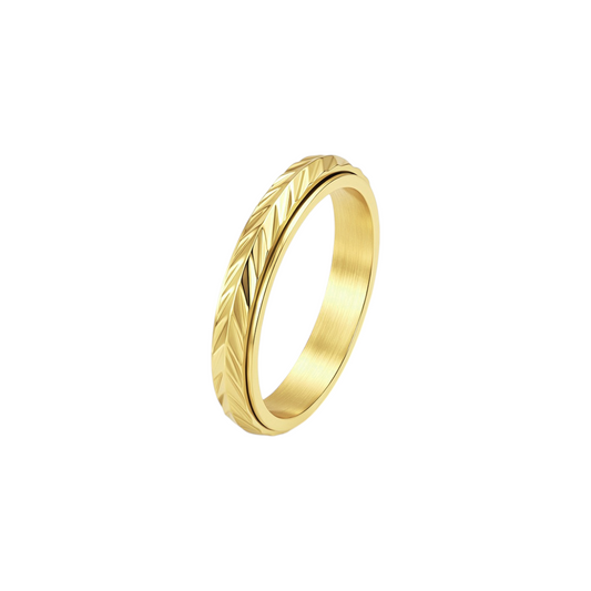 Feder Drehbarer Anti-Stress-Ring – Edelstahl
