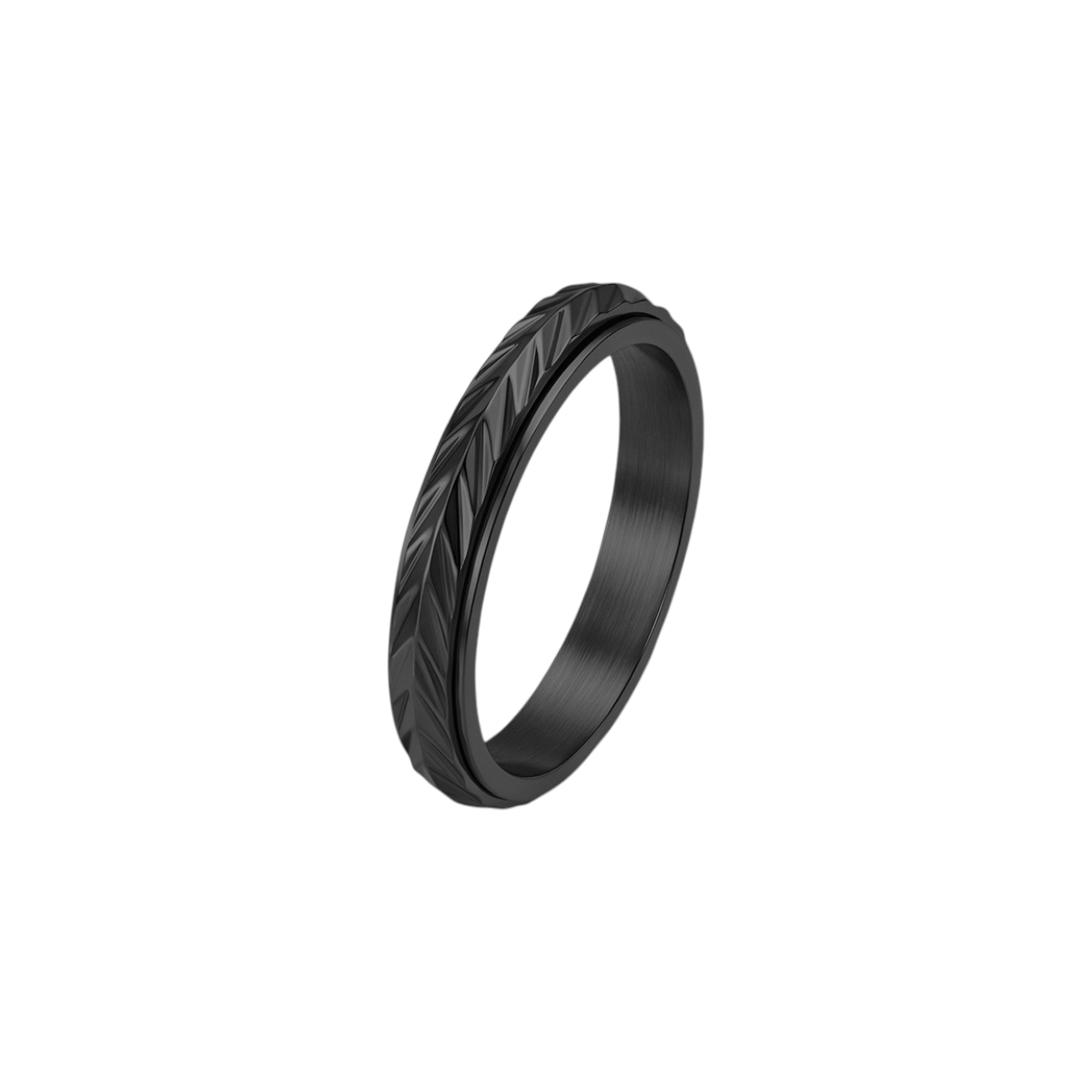 Feder Drehbarer Anti-Stress-Ring – Edelstahl