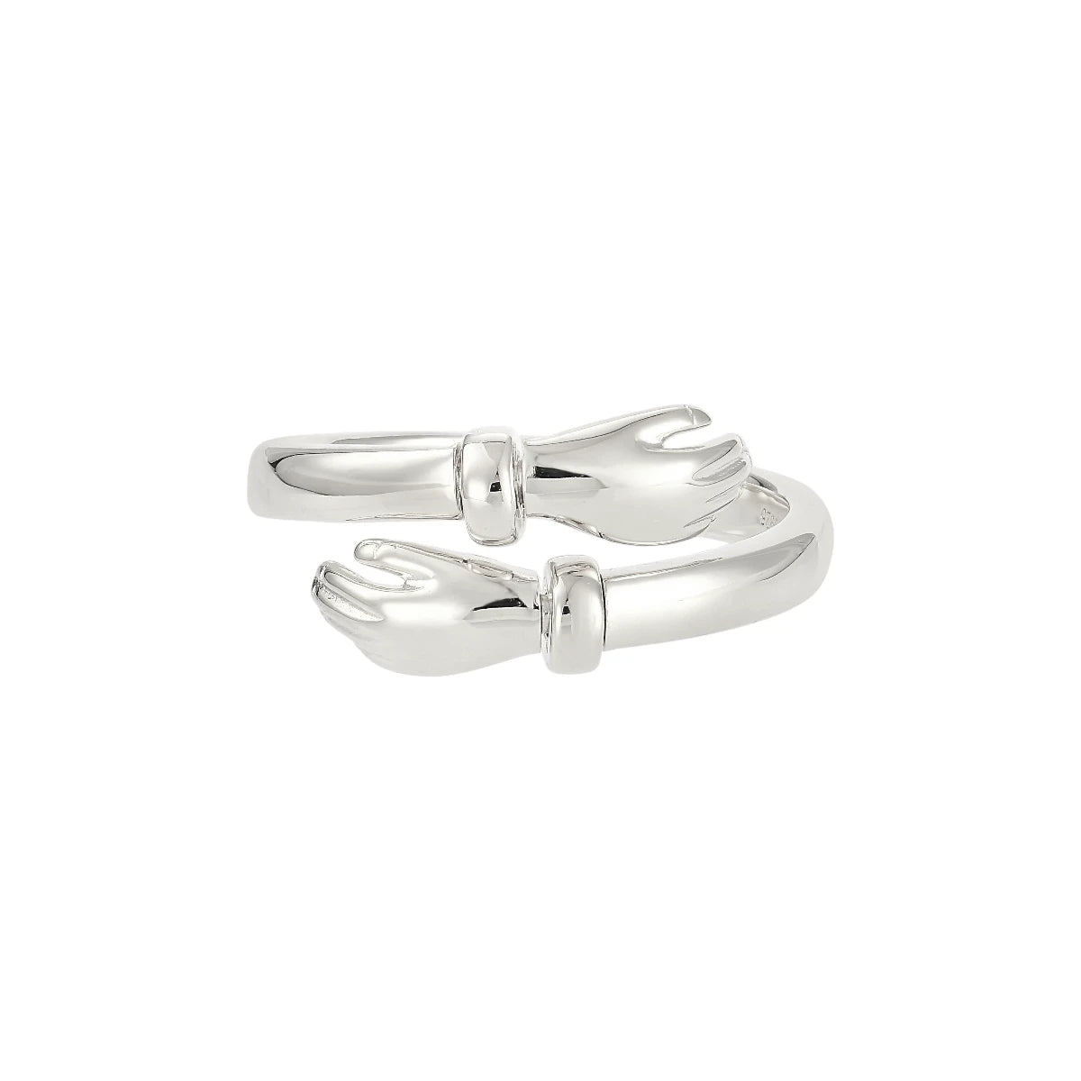 Vielring - Offener Umarmungsring (Liebe) Anti-Stress-Ring – 925 Silber - Gold