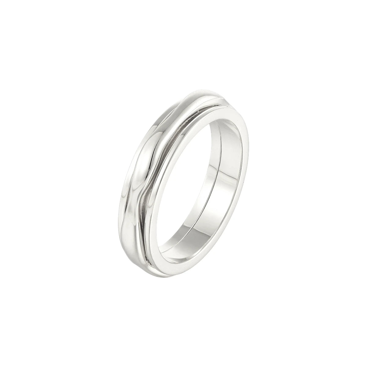 Bubble Anti-Stress-Ring - 925 Silber