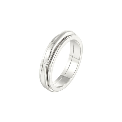Bubble Anti-Stress-Ring - 925 Silber