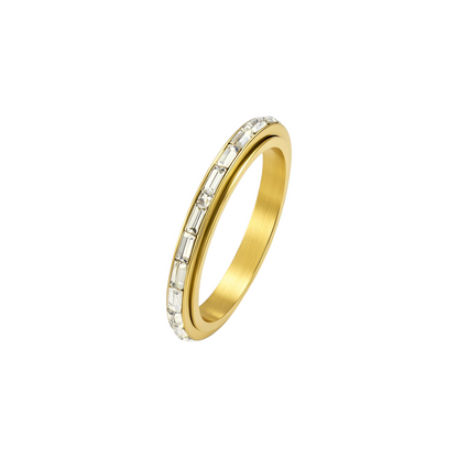 Quadratischer Steinen Anti-Stress-Ring