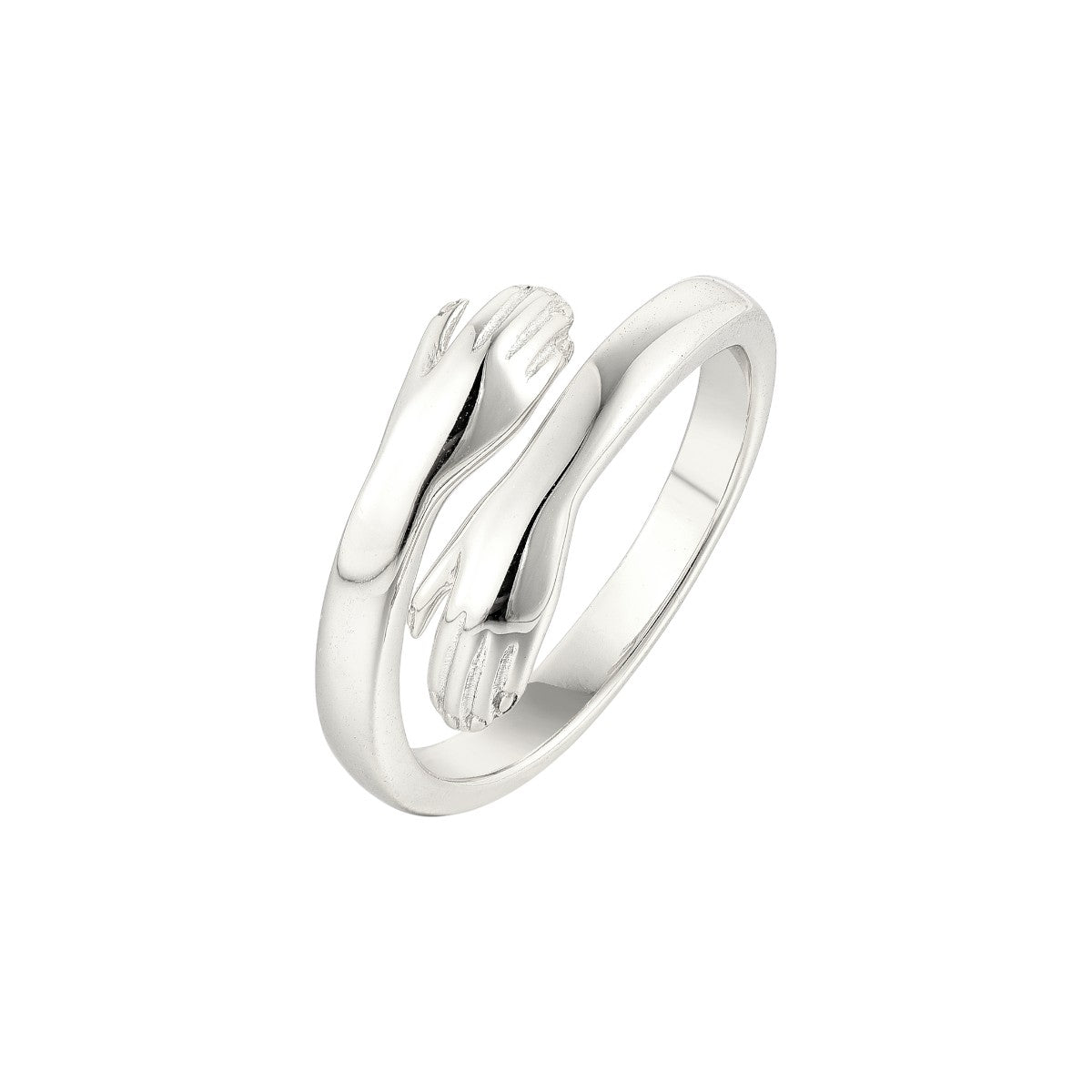 Open hug ring love - 925 silver