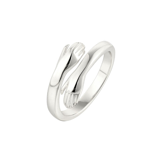 Open hug ring love - 925 silver