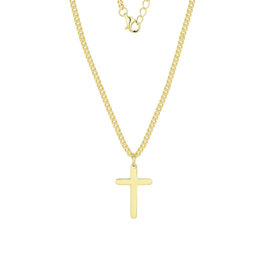 Cuban Kreuz Halskette - 925 Silber