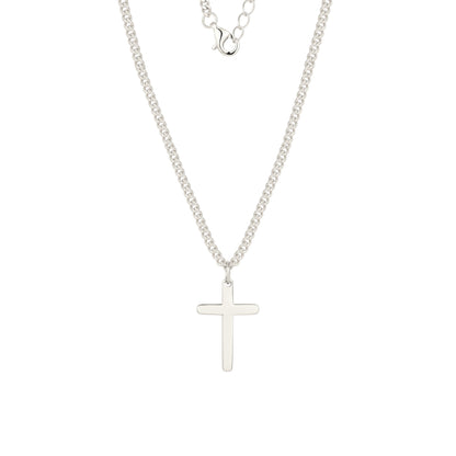 Cuban Kreuz Halskette - 925 Silber