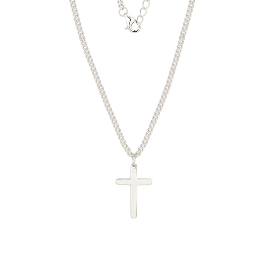 Cuban Kreuz Halskette - 925 Silber