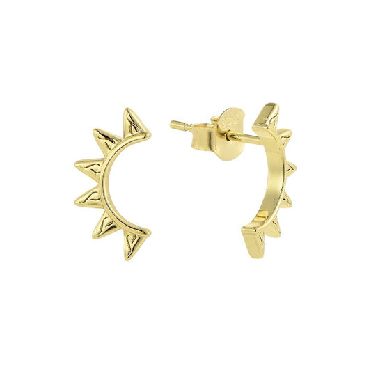 Sonnen Ohrstecker - 925 Silber