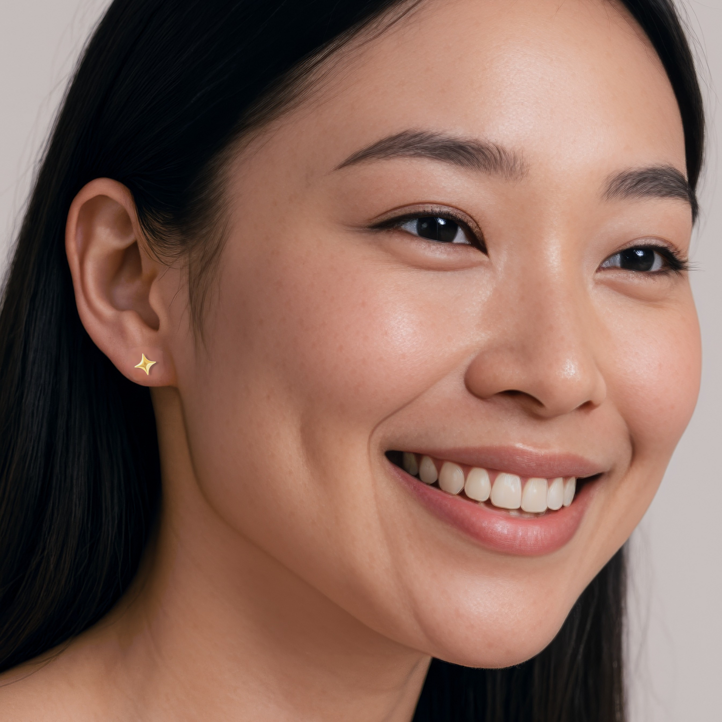 Stern Ohrstecker - 925 Silber