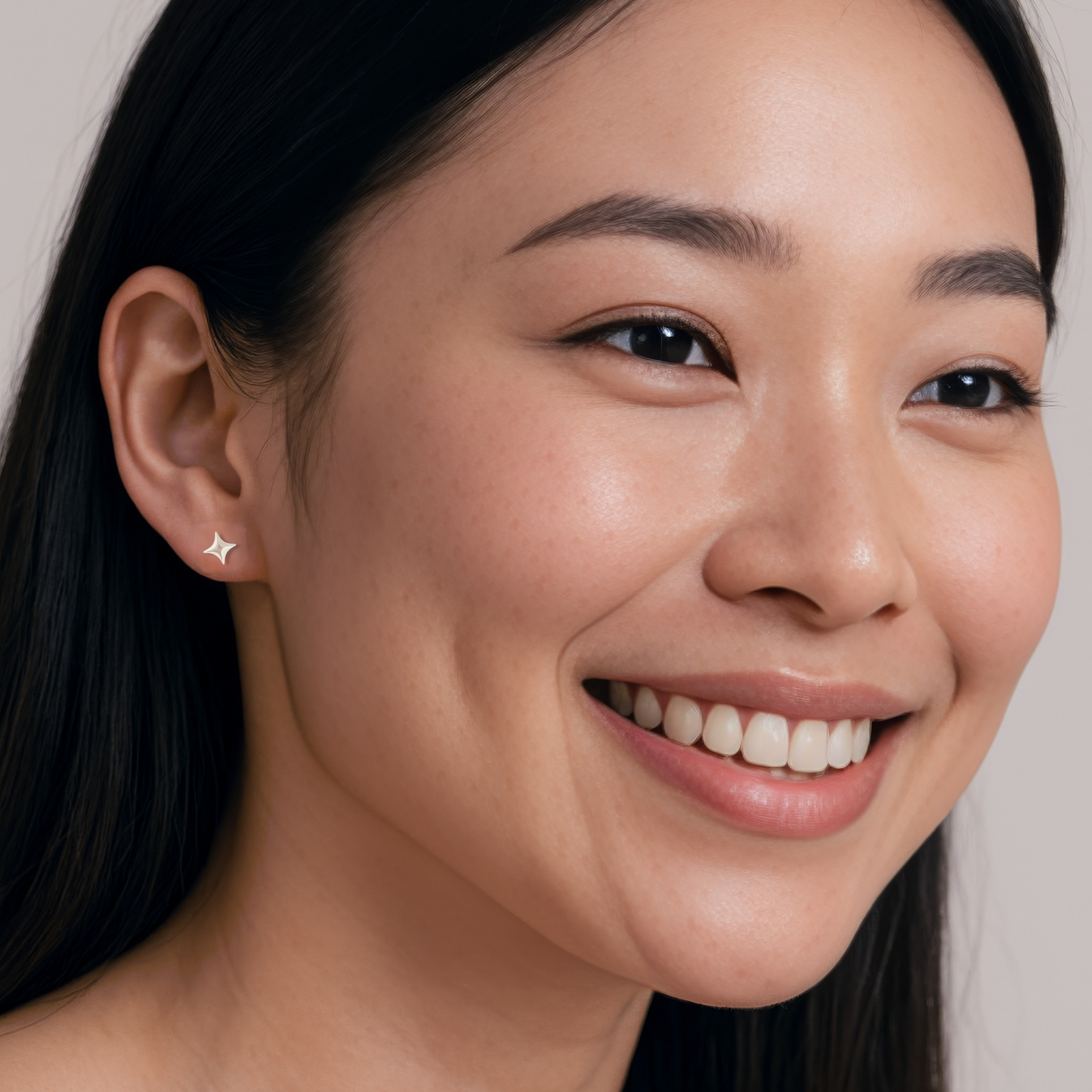 Stern Ohrstecker - 925 Silber