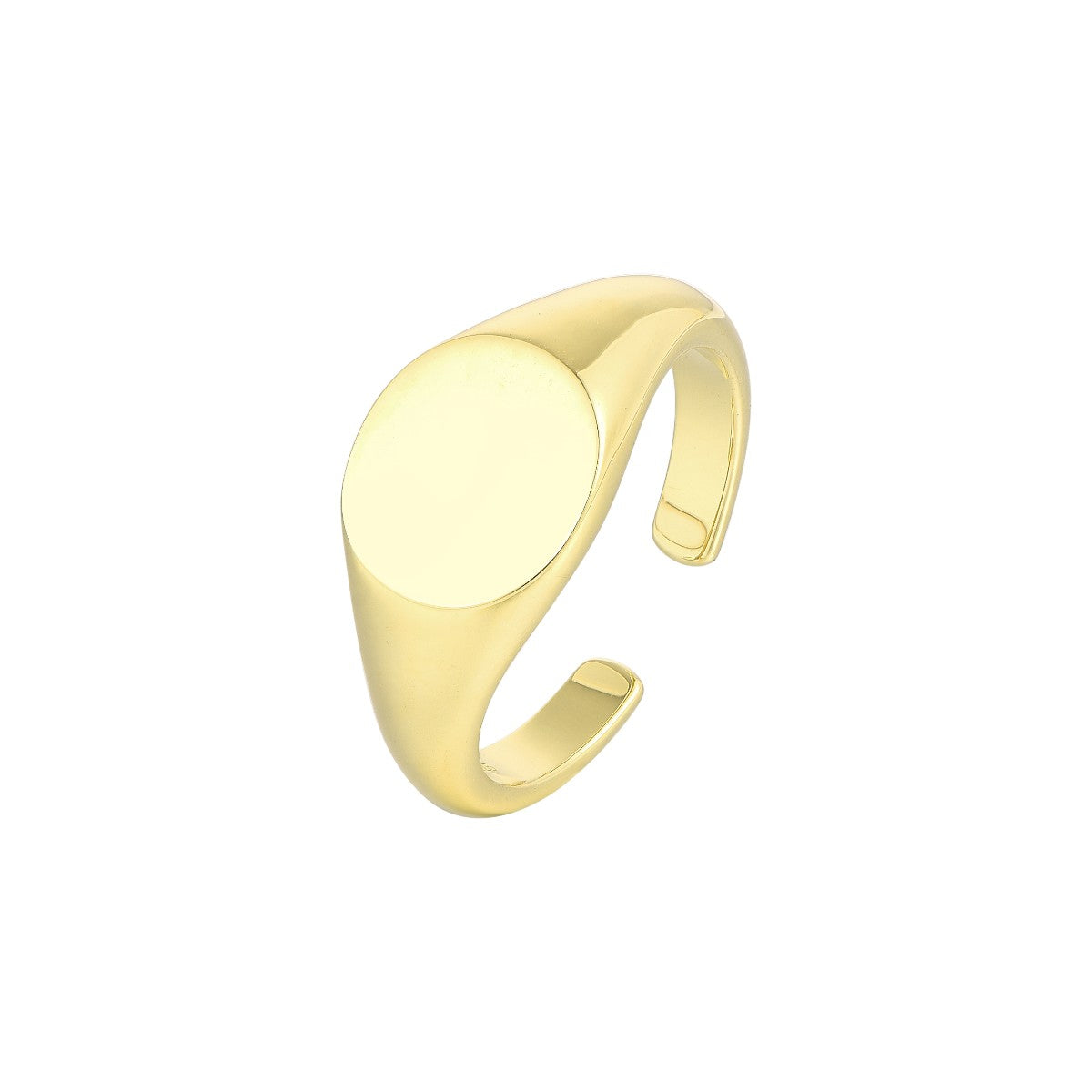 Runder Siegel Ring - 925 Silber