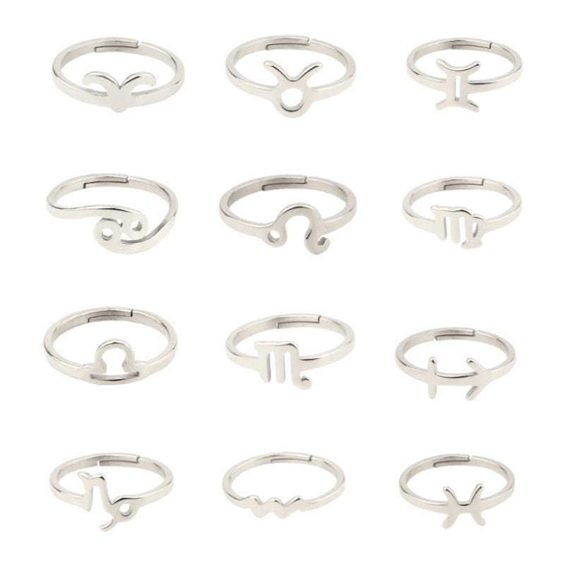 Sternzeichen Ring - 925 Silber