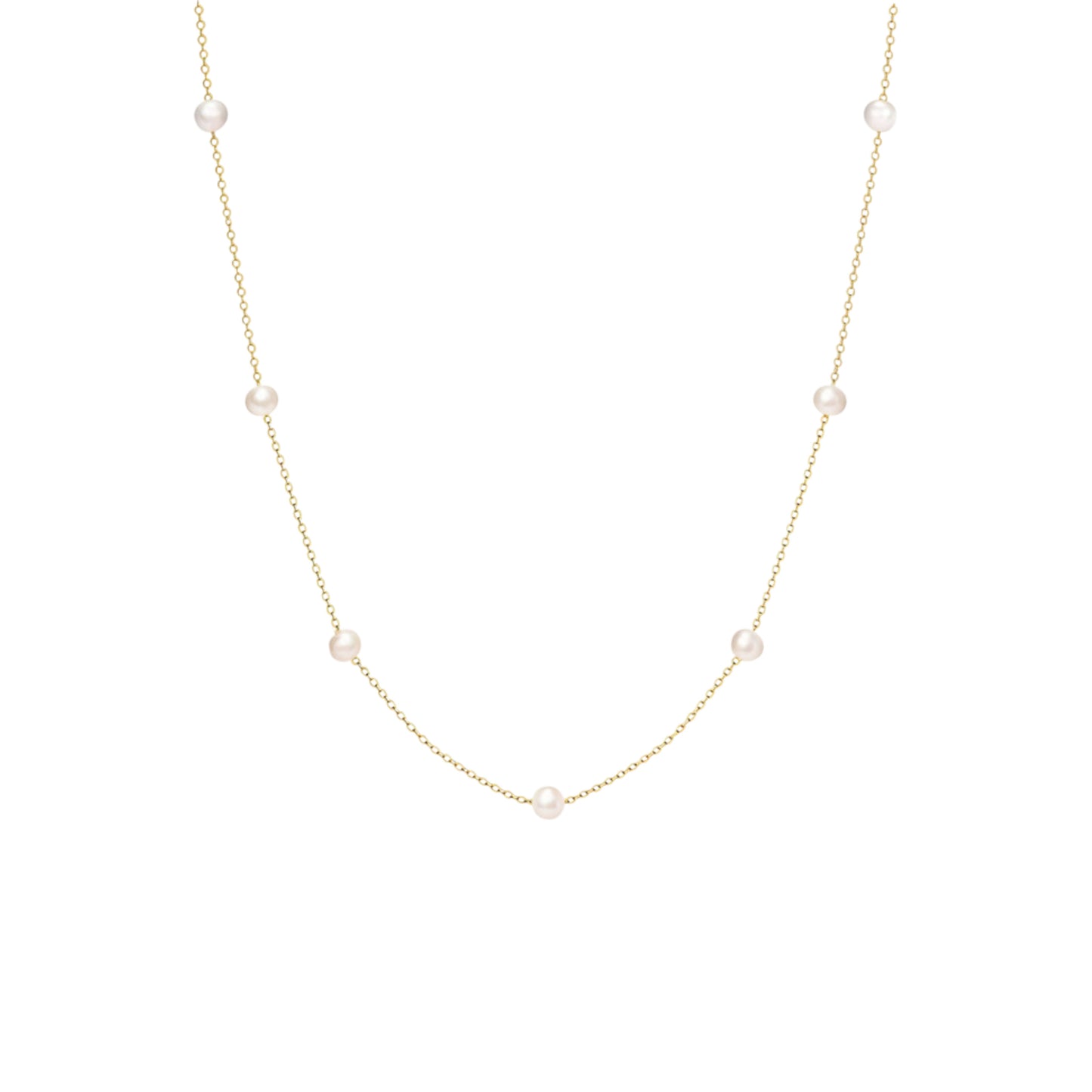 Perlen Halskette - 925 Silber