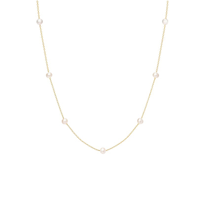 Perlen Halskette - 925 Silber