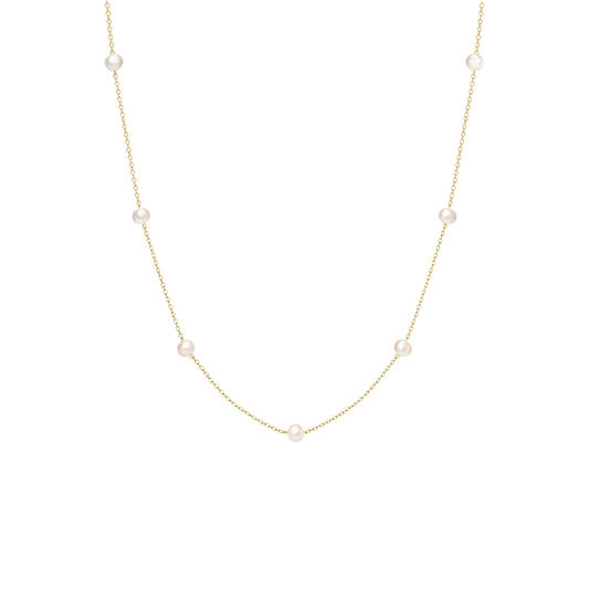 Perlen Halskette - 925 Silber