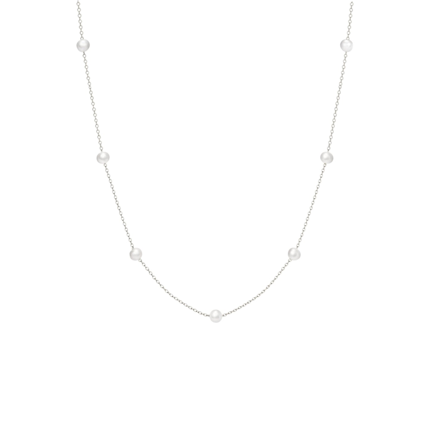 Perlen Halskette - 925 Silber