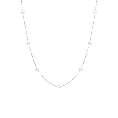 Perlen Halskette - 925 Silber