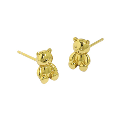 Bären Ohrstecker - 925 Silber
