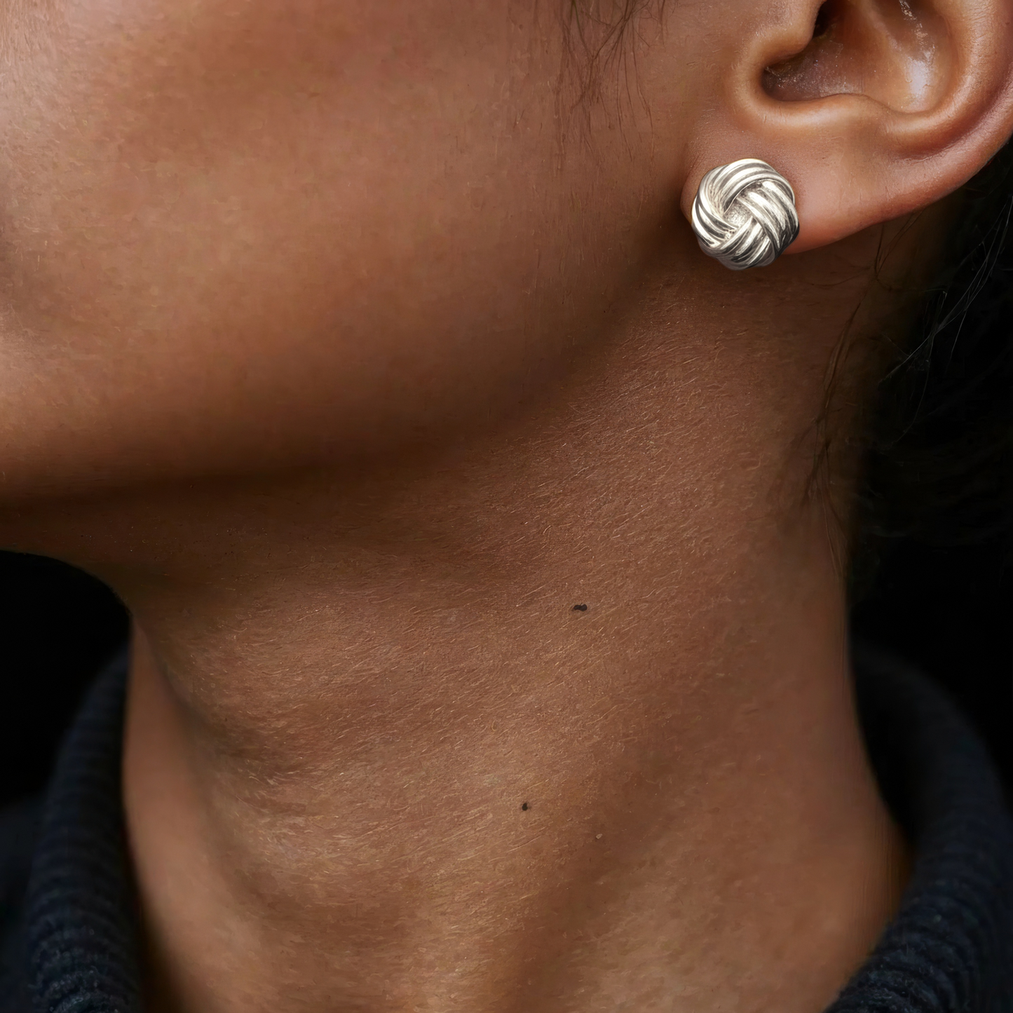 Knoten Ohrstecker - 925 Silber