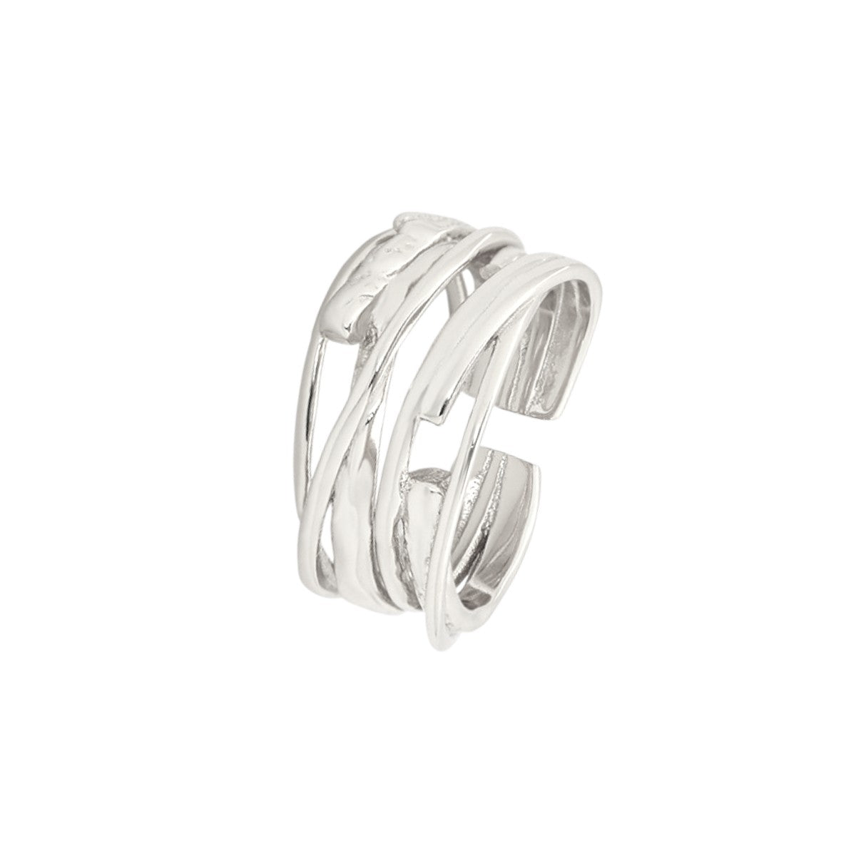 Gewickelter Ring - 925 Silber